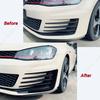 For Golf 7 MK7 VII GTI GTD Front Bumper Canard Flare Mods Fin Splitter Wind Knife 2012-2017 Clubsport Custom Body Kit Black New
