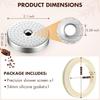 Precision Shower Screen with 54mm Silicone Steam Ring, Compatible with Breville Espresso Machines (54mm), Compatible with Bambino/Bambino Plus, Duo