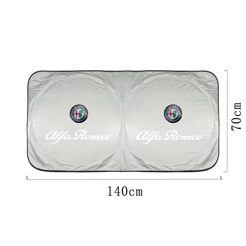 RXDMV1 Car Windshield Sunshade Auto Interior Anti-sunburn Cloth For Alfa Romeo 156 159 147 4C 8C 166 Giulia Giulietta Mito Stelvio