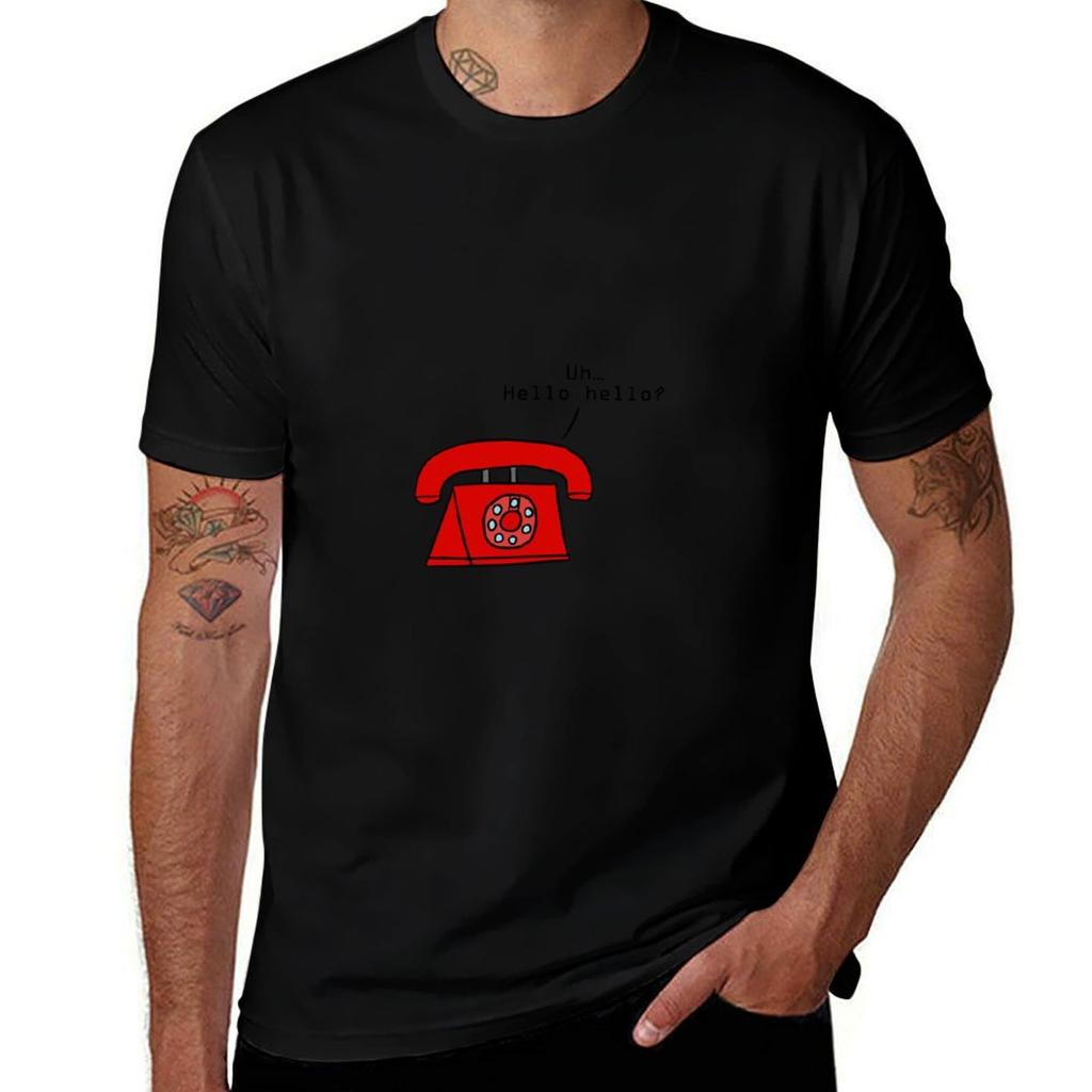 Phone Guy's Call T-Shirt Big Size Crew Neck T-Shirt