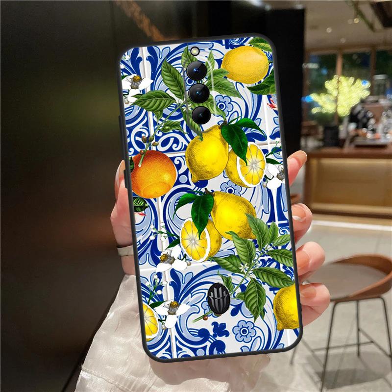 Средиземноморский лимонный чехол для ZTE Nubia Red Magic 8S 8 9 Pro Plus Red Magic 6 7 Pro 6S 7S Pro 5G 5S 6R Funda