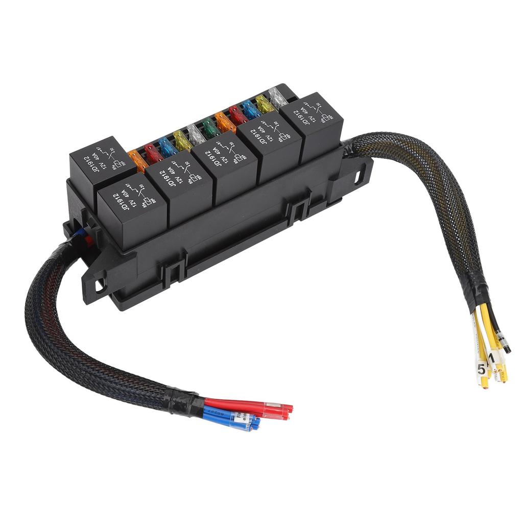 Блок реле предохранителей 12В 6 реле 11 предохранителей ATC ATO Водонепроницаемый блок реле для автомобиля, яхты, лодки