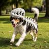 80/110CM Dinosaur Skeleton Pet Costume 3D Halloween Pet Costume  Role-playing