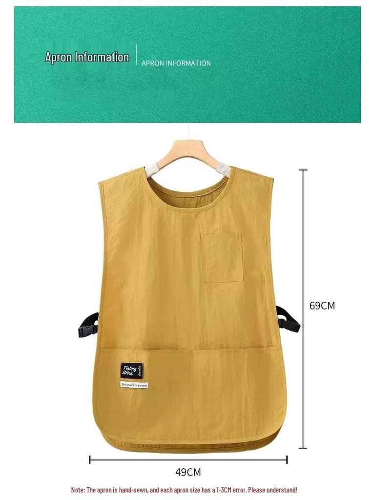 Водонепроницаемый и устойчивый к пятнам фартук в японском стиле для выпечки, кейтеринга и мастеров маникюра