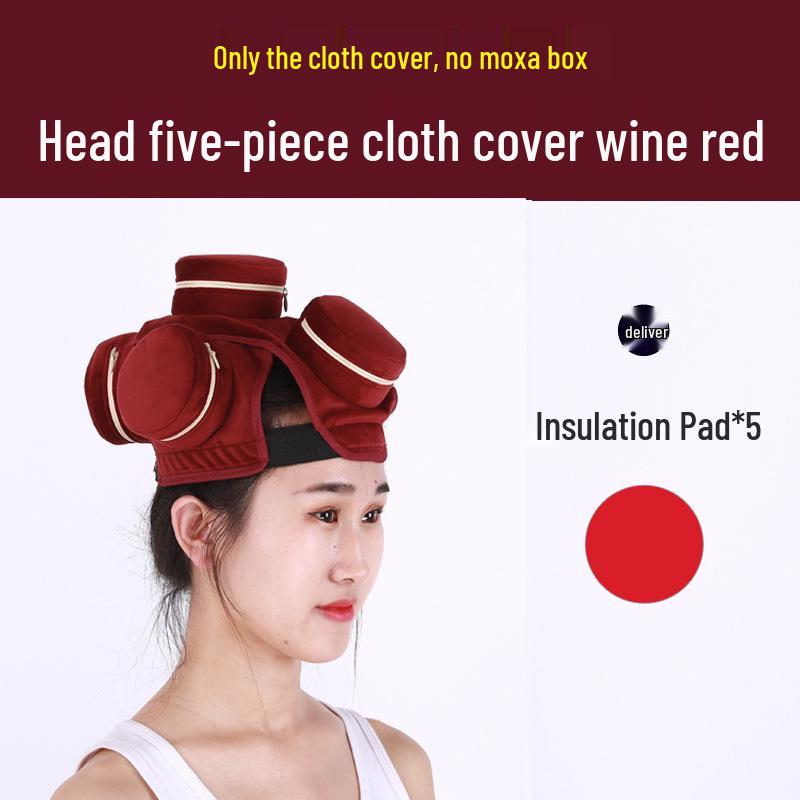 Portable Moxibustion Box with Cloth Cover for Single, Dual, Three, Four, or Six Linked Cans - Ideal for Waist, Dazhui, Neck, and Knee.