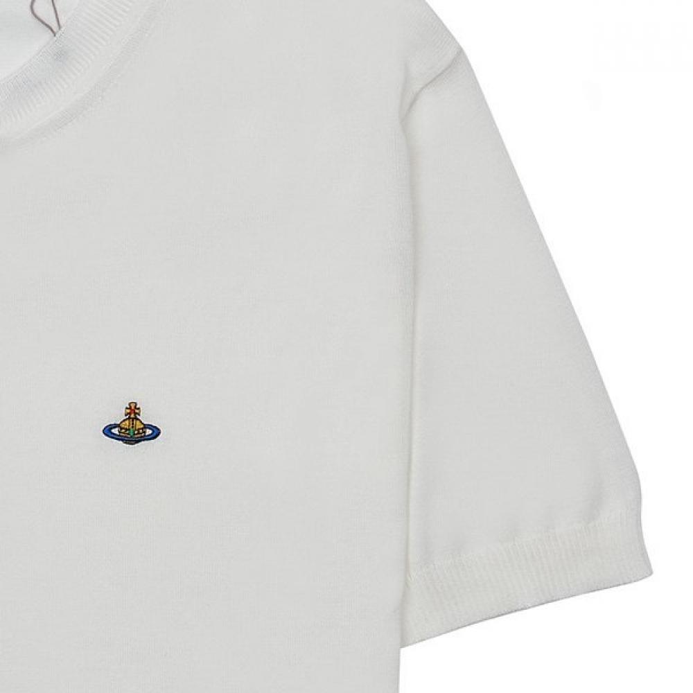 Vivienne Westwood Men Orb Logo Short Sleeve Knit 2701002g Y003f A401