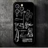 Мягкий чехол для телефона с рисунком "Зуб и Стоматолог" для iPhone 16 16E 17 Air 15 Pro Max 14 Plus 13 Mini 11 12 7 Черный задний корпус