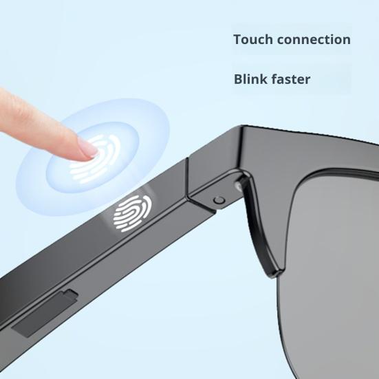 Bluetooth-compatible Smart Glasses Earphone Waterproof Ultralight Stable UV Protection Wireless Sunglasses with Earphones