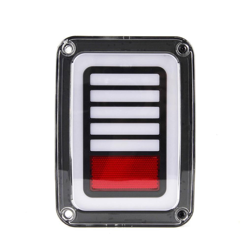 Smoked Style LED Taillight Assembly for Wrangler: Modified Rearview & Turn Signal Light