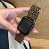 Trend Leopard print Band Fo Apple Watch Strap Series 8 9 Ultra 49 мм SE 7 6 5 40 мм 44 мм 45 мм 41 мм Браслет из нержавеющей стали r iwatch 38 мм 42 мм