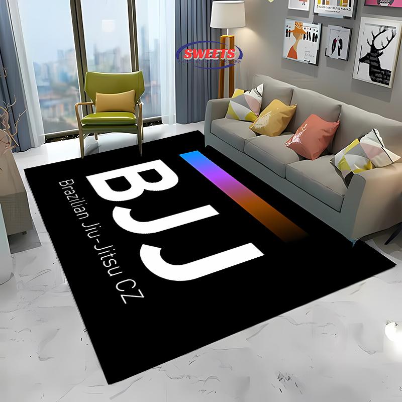 3D Воин Джиу-Джитсу Японское Bjj Ги и Черный Пояс Ковер Мма, Ковер для Гостиной Спальни Дивана Придверный Коврик Декор Нескользящий Напольный Коврик