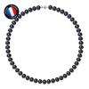 Necklace - - AAA+ Freshwater Cultured Pearl - 9-10 Mm - 925 Silver Ball Clasp - Women