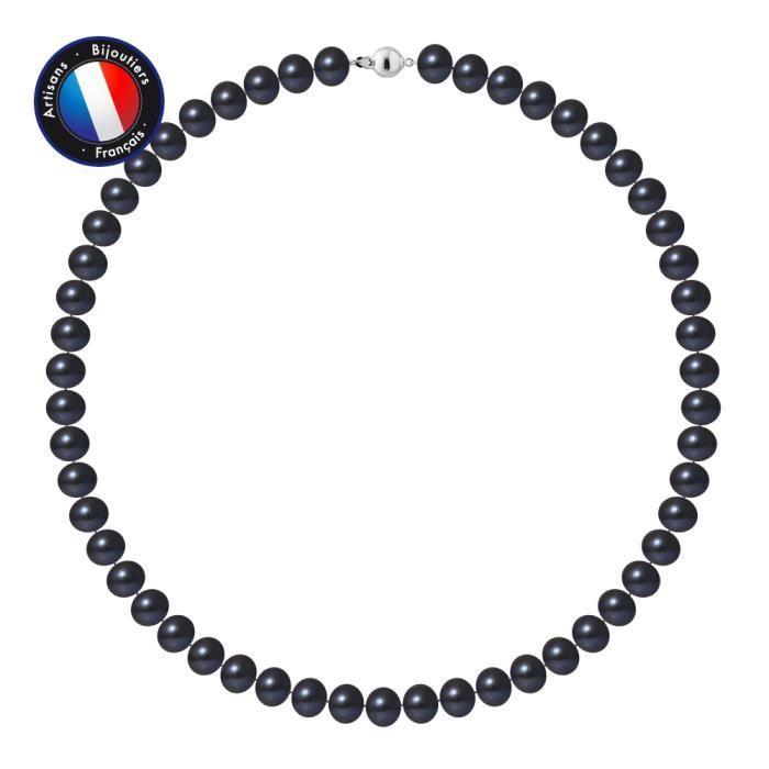 Necklace - Perlinea - AAA+ Freshwater Cultured Pearl - 9-10 Mm - 925 Silver Ball Clasp - Women