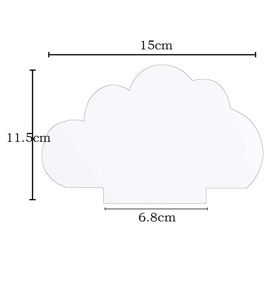 30/15/10/5 шт. Акриловая панель-вывеска, 2 мм прозрачный лист оргстекла, пустая пластина из плексигласа для светодиодной основы, проект DIY, поделка для дисплея