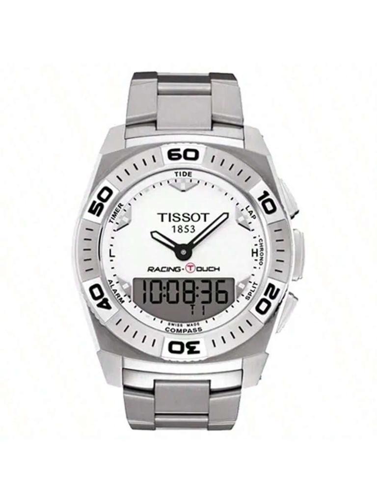 Tissot Мужские кварцевые часы, водонепроницаемость 100 метров, ремешок из нержавеющей стали T002.520.11.031.00