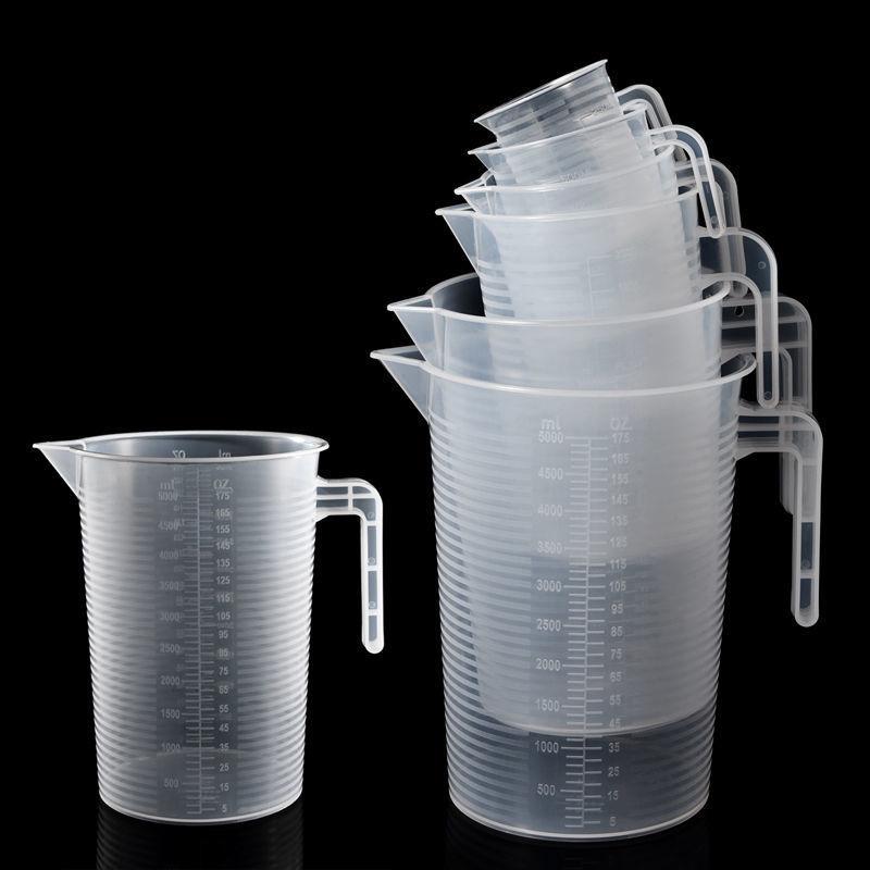 Мерный стакан с крышкой, специальное мерное ведро для магазина молочного чая, мерный стакан большой вместимости, прозрачный стакан, кухонные принадлежности для выпечки