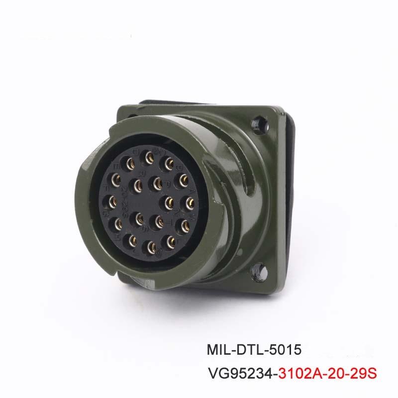 MIL-DTL-5015 Bayonet Connectors 20-29S 20-29P VG95234 MS 3106A 3108A 3102A 3101A Plug Socket