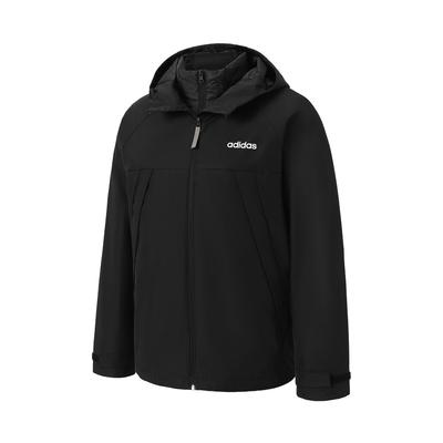 adidas 3 в 1 ветрозащитная теплая спортивная куртка унисекс куртки черного цвета JL8263