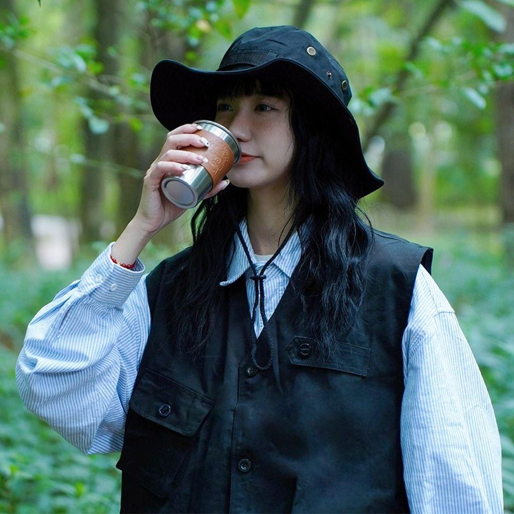 Quick-drying Fishing Cap Anti-UV Sun Hat Fashion Bucket Hat Camping Hiking