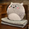 3 In1 Stuffed Hand Warmer Bag Cartoon Animal Pillow Blanket Cute Cushion Blanket Home Car Travel Pillow for Children Girl Gift