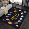 Cartoon Space Rug  Universe Ufo and Many Planets In Galaxy  Carpet Solar System  Living Room Bedroom Fashion Decoration
