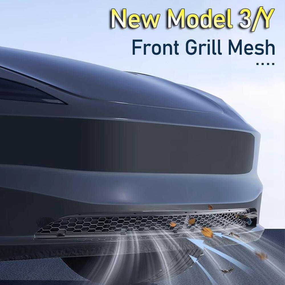 Защитная решетка переднего бампера, вставки в решетку, сетка для Tesla Model Y Juniper Launch Model 3 2025 2024, крышка вентиляционного отверстия воздухозаборника, аксессуары для бампера