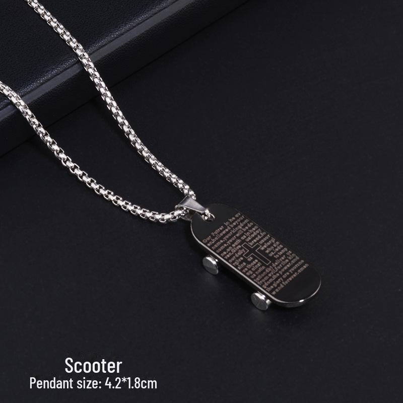 Модное унисекс-ожерелье из титановой стали с подвеской-свистком в стиле хип-хоп