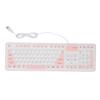 Foldable Silicone Keyboard 106 Keys Waterproof Dustproof Foldable USB Wired Silent Silicone