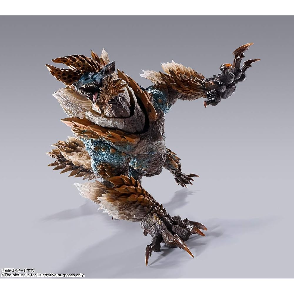 СТРАНЫ ТАМАШИИ Ш. Monster Arts Monster Hunter World: Ледяной Зинога примерно. 285 мм АБС и ПВХ...