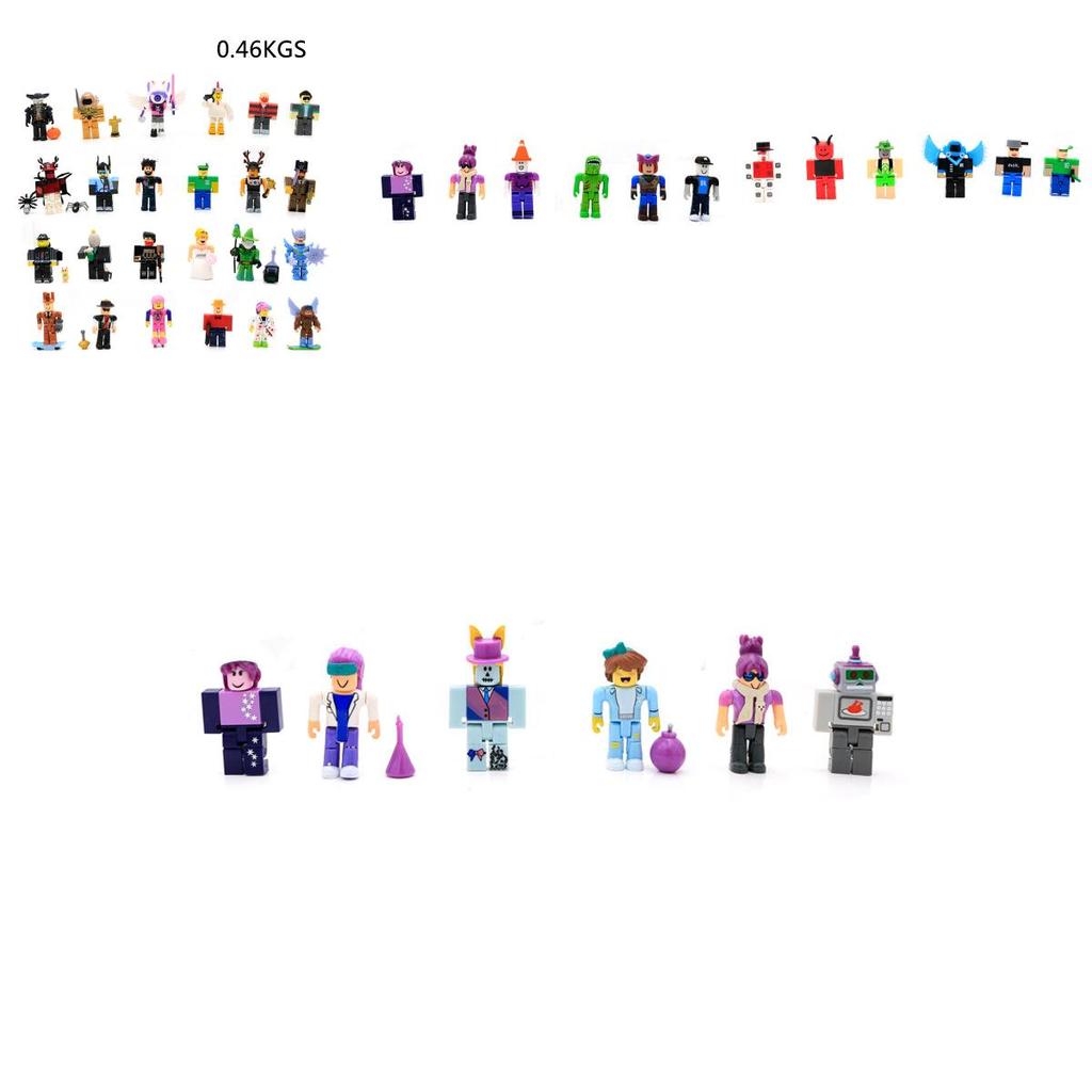 Красочный набор из 24 фигурок персонажей игр Roblox. Идеально подходит для коллекционеров и детей