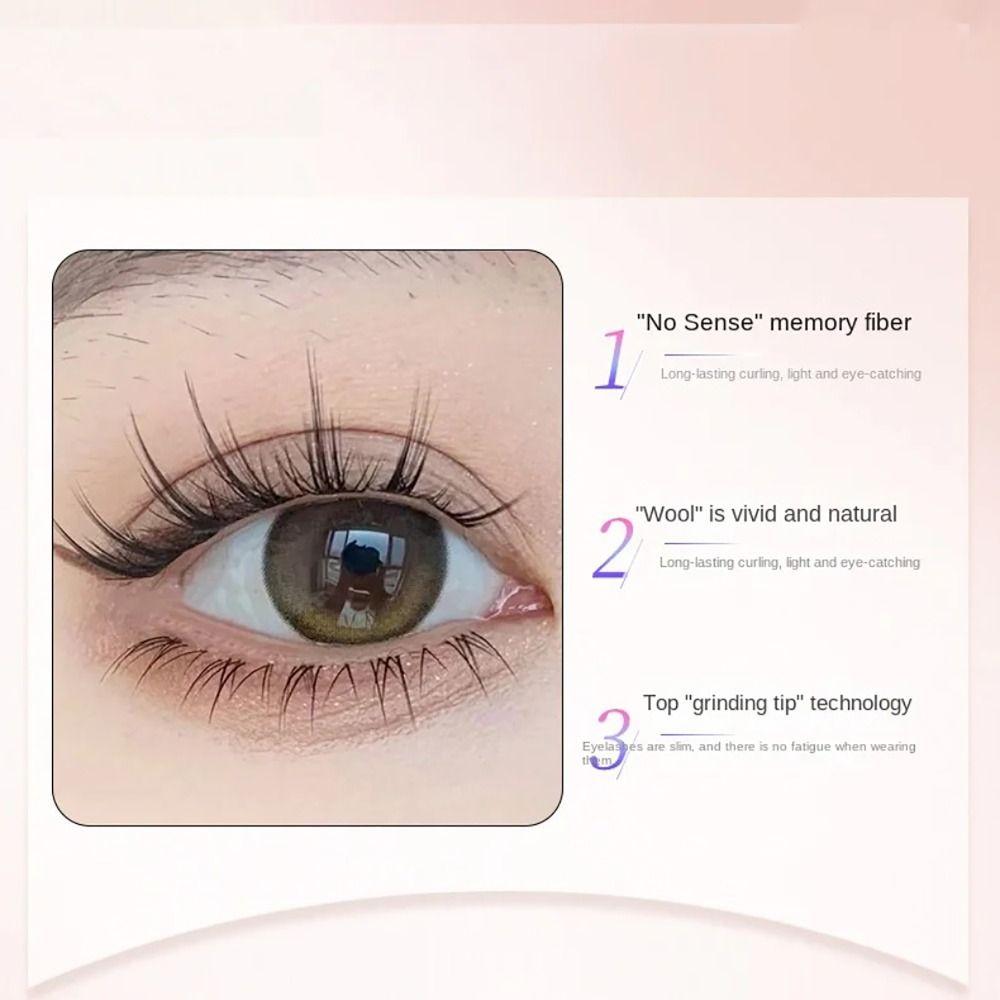 5 пар, целая пара, наращивание ресниц, прозрачные стебли, цельные накладные ресницы, инструмент для макияжа глаз, женский инструмент