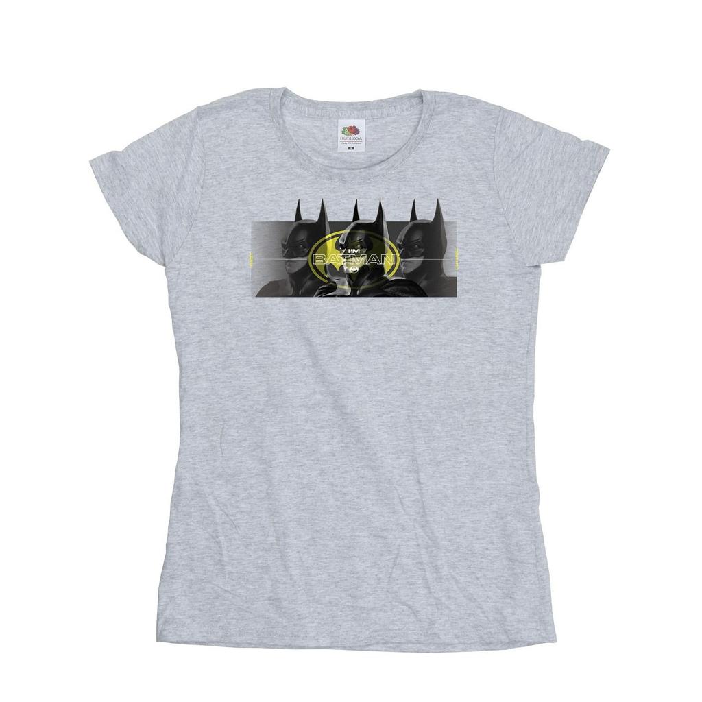DC Comics Womens/Ladies The Flash Batman Portraits Cotton T-Shirt