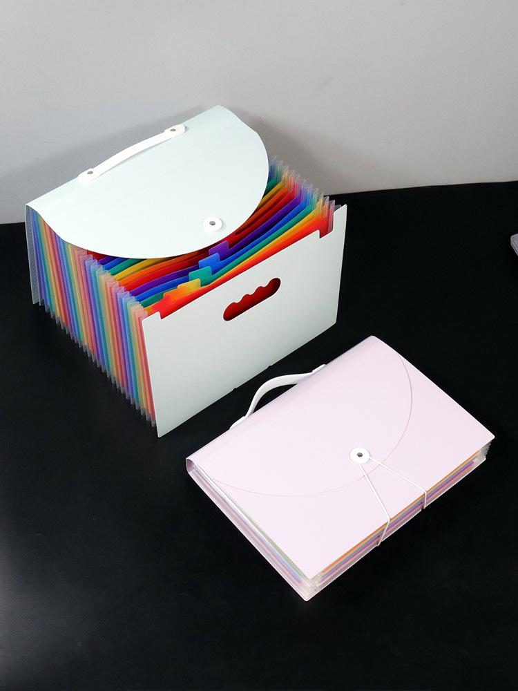 Портативная многослойная папка-гармошка формата А4 - Большая вместимость для офиса и студентов