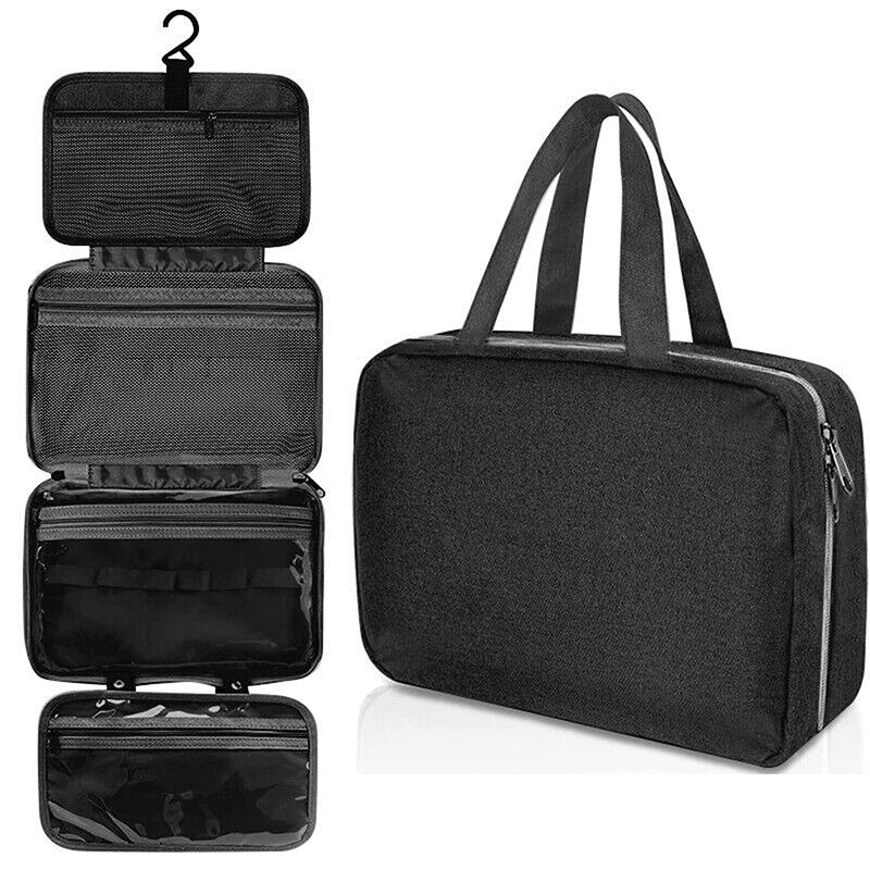 Дорожная водонепроницаемая складная косметичка с разделением на сухую и влажную воду, косметичка для хранения косметики, большая вместительная косметичка