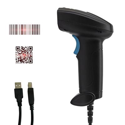1D 2D сканер штрих-кода ручной USB-считыватель штрих-кодов с ручным триггером/автоматическое непрерывное сканирование