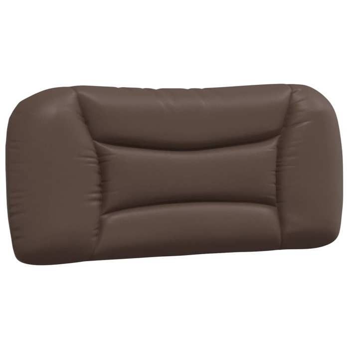 VidaXL Coussin de Tête de Lit, Oreiller de Lecture avec Fermeture à Glissière, Coussin de Lecture pour Lit Chambre, Marron 374534