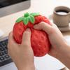 Большой мягкий клубничный мячик-антистресс Гигантская сквиши-игрушка Большой сжимаемый мяч Сенсорная игрушка для снятия стресса Медленно возвращающая форму Пенопластовый антистресс