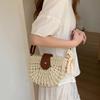 Летние ротанговые сумки женские седло соломенная сумка через плечо ручной работы плетеная сумка кроссбоди дамские сумочки богемный дорожный клатч пляжная сумка