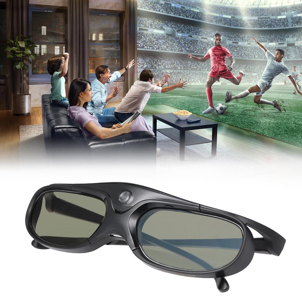 GL2100 3D Glasses, Re able Active Shutter DLP Link Glasses for 3D Projectors with 50 Hour Battery Life, LED Indicator, Auto Standby Mode