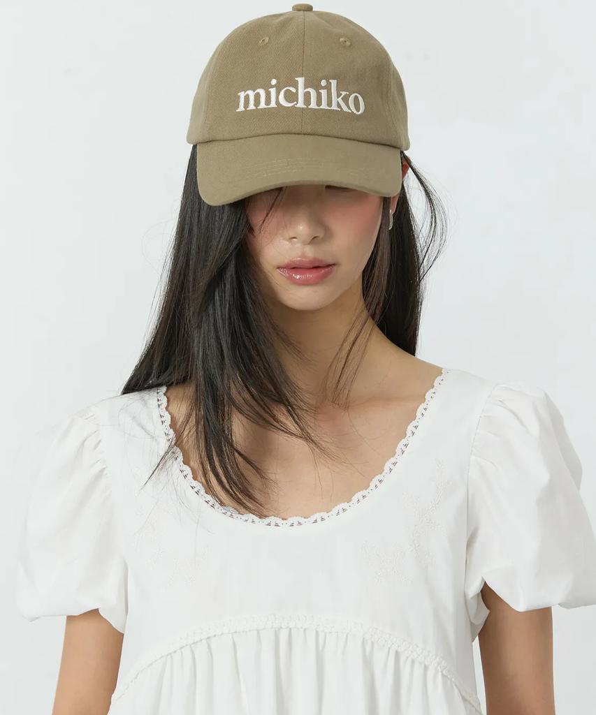Кепка-водолазка Michiko Cotton Ball Cap Пепельно-хаки