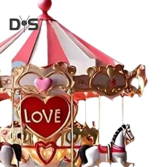 Карусель Рождественское Украшение 2D Плоский Акриловый Подвесной Карусель Подвесное Украшение Рождественской Елки для Домашнего Декора