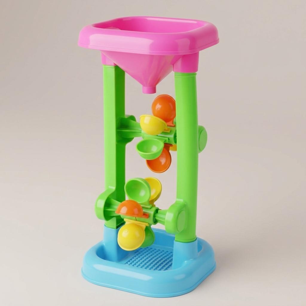Kids Beach Toy Set Sand Timer And Water Wheel Combination Suitable For Multiple Sand Materials