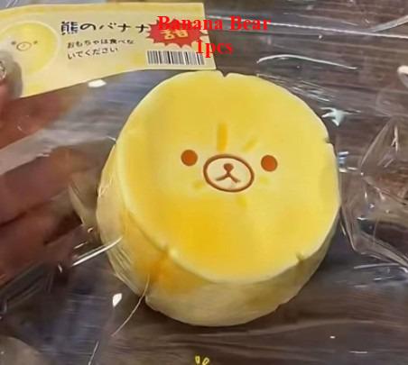 New Hot Selling Cream Texture Banana Carrot Bear Slow Rebound Kneading Toy Kneading To Gift
