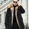 Men's Mid-length Mink Faux Fur Parker Clothing Fox Fur Thickened Liner Detachable Fur Coat