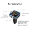 5-1PCS Bluetooth-Compatible 5.0 FM Transmitter 3 Ports Charging MP3 Player Receiver Type-C PD 30W QC3.0 Fast Charger for Car