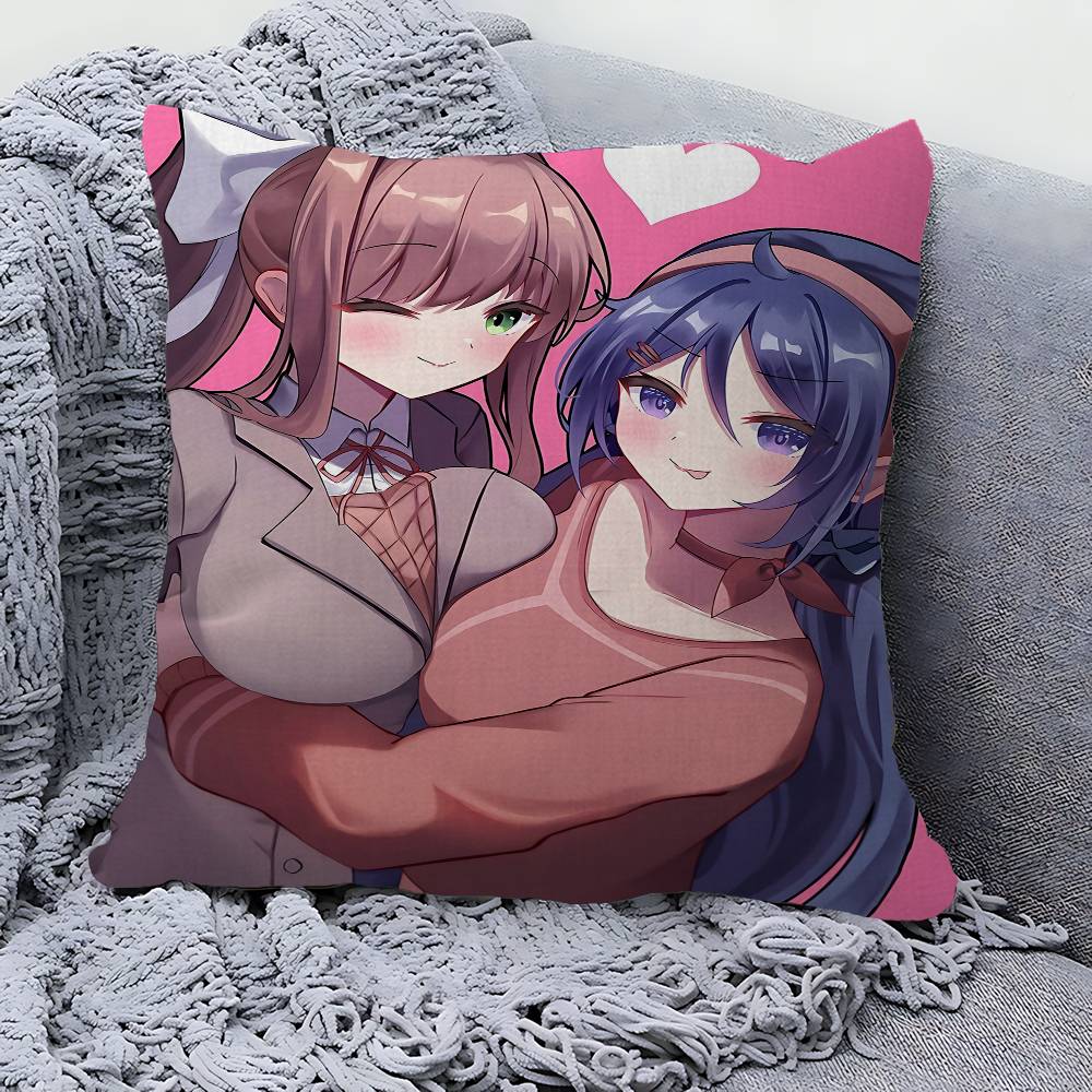 Аниме D-Doki Literatuare DDLC Кленовая Дизайн Наволочка Счастливый Осенний Урожай Декор Праздничный Декор Наволочка