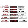 3D Metal Chrome Zinc Alloy Adhensive CXNBS5 Emblem 1.4L 1.5L 1.6L 1.7L 1.8L 1.9L Body Trunk Fender Badge Accessory