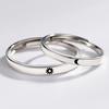 Adjustable Wedding Party Women Men Finger Rings Set Engagement Ring Sun Moon Ring Couple Jewelry