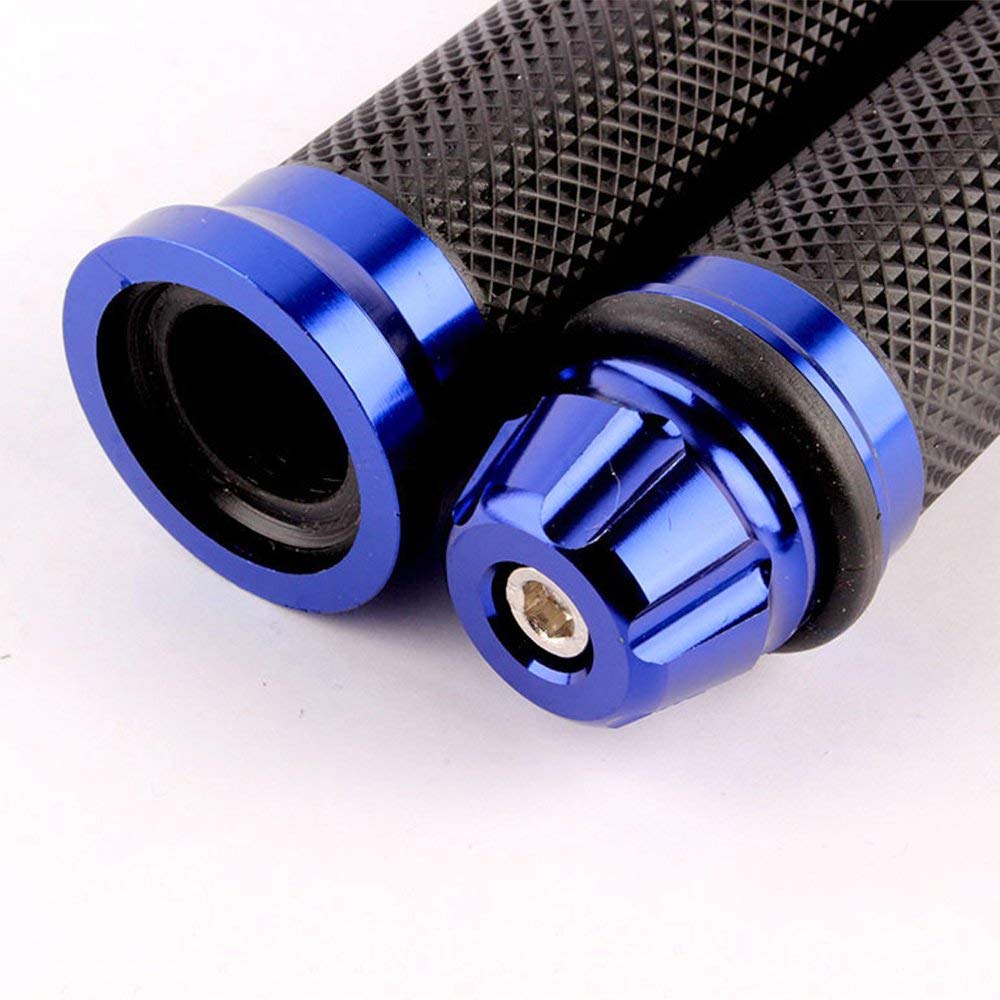 Велосипедный зажим Karun, универсальный мотоциклетный зажим, алюминиевый наконечник руля 22,2 мм, рукоятка с ЧПУ, левая и правая, комплект (синий)