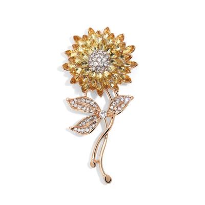 Брошь «Подсолнух» Tide High-End Brooch «Подсолнух» Универсальная брошь для свитера и костюма Аксессуары для растений и цветов